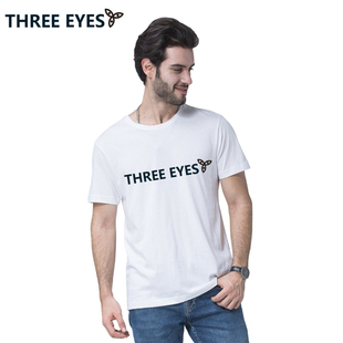 男女圆领T恤衫 THREE t恤新品 短袖 休闲透气运动 EYES三眼夏季