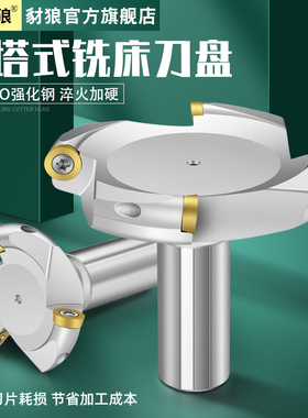 一体式刀盘炮塔铣床面铣刀盘R5铣刀杆铣刀头EMR-C20-5R30 50 80