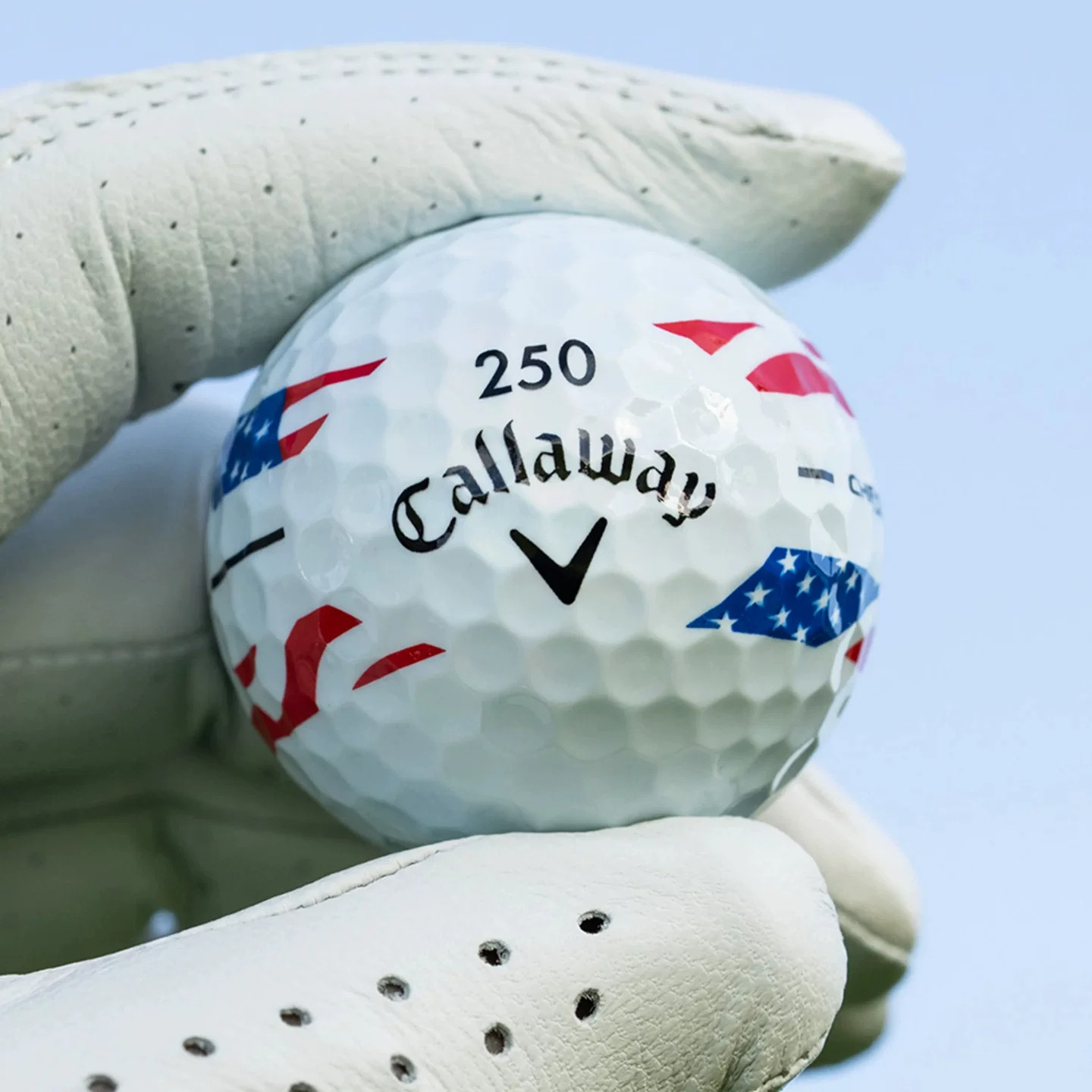 代购 Callaway USA 美国250周年限量款 红白蓝条纹卡拉威高尔夫球