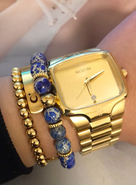 正品Nixon Player尼克松金色限量方形简约时尚男女手表A0451696