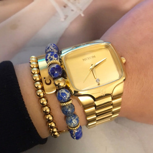 男女手表A0451696 Player尼克松金色限量方形简约时尚 正品 Nixon