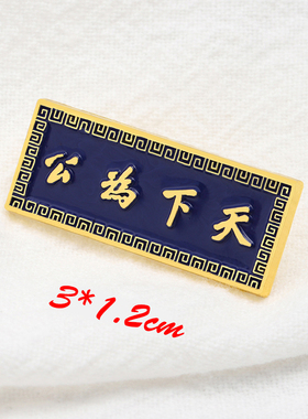 天下为公徽章纪念辛亥革命一百一十年武昌起义博物馆金属别针胸章