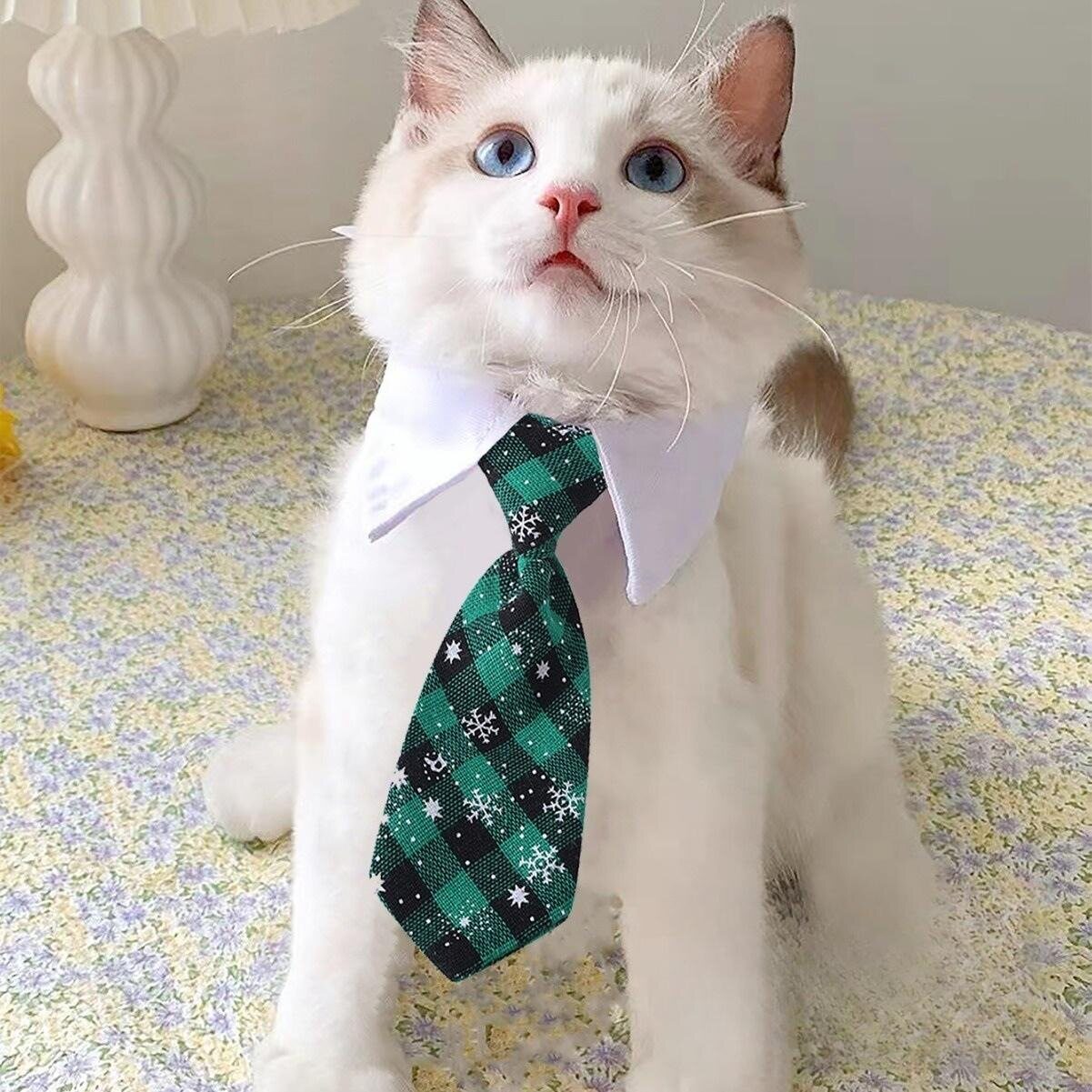 猫狗领带配饰狗狗围巾圣诞饰品条纹领结假领绅士可爱宠物用品宠物