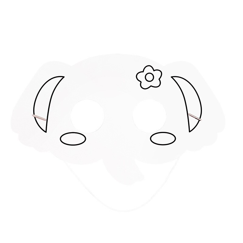 diy套装多用途半脸材料道具亲子小猫面具装扮虎年可爱手绘