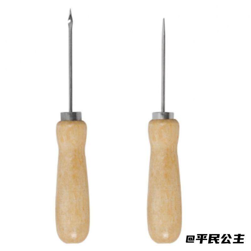 尖钩针上鞋直钩工具修鞋手工缝包补鞋纳鞋底针锥针锥子不锈钢带孔