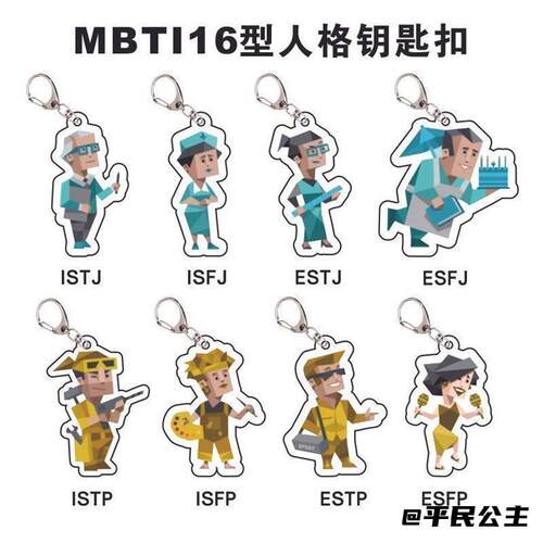 16型人格mbti钥匙扣亚克力情侣