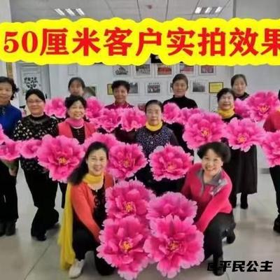 舞蹈手拿花道具小学花牡丹花