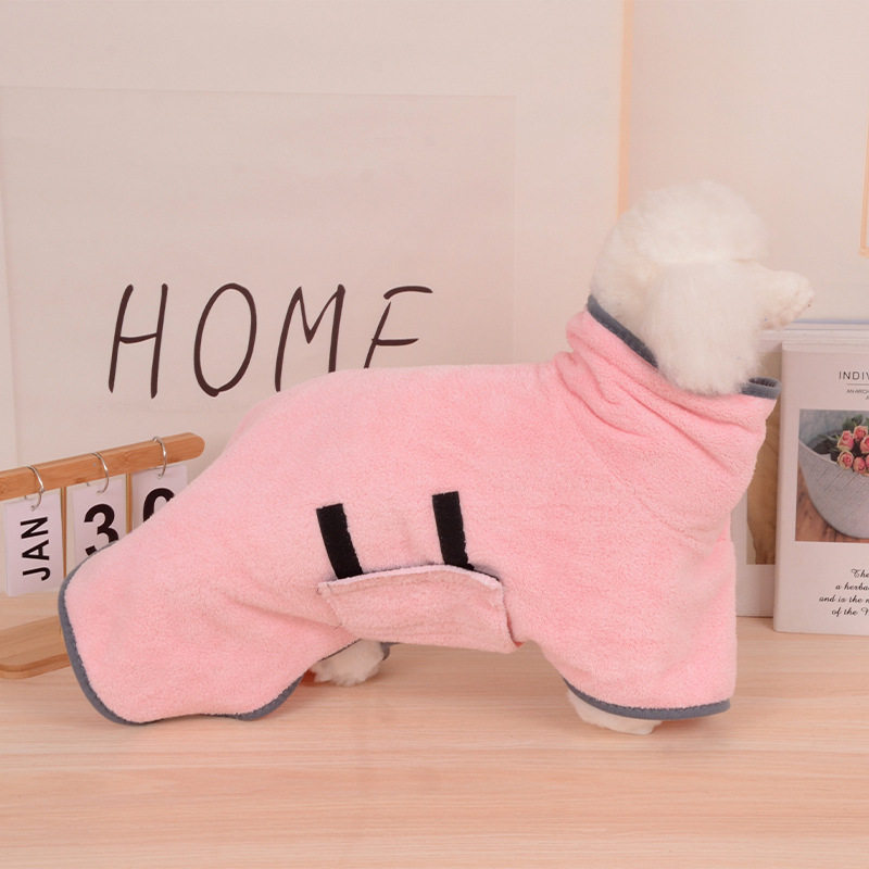 擦干神器沐浴用品宠物洗澡浴巾小型犬毛巾速干吸水浴袍猫咪大型犬