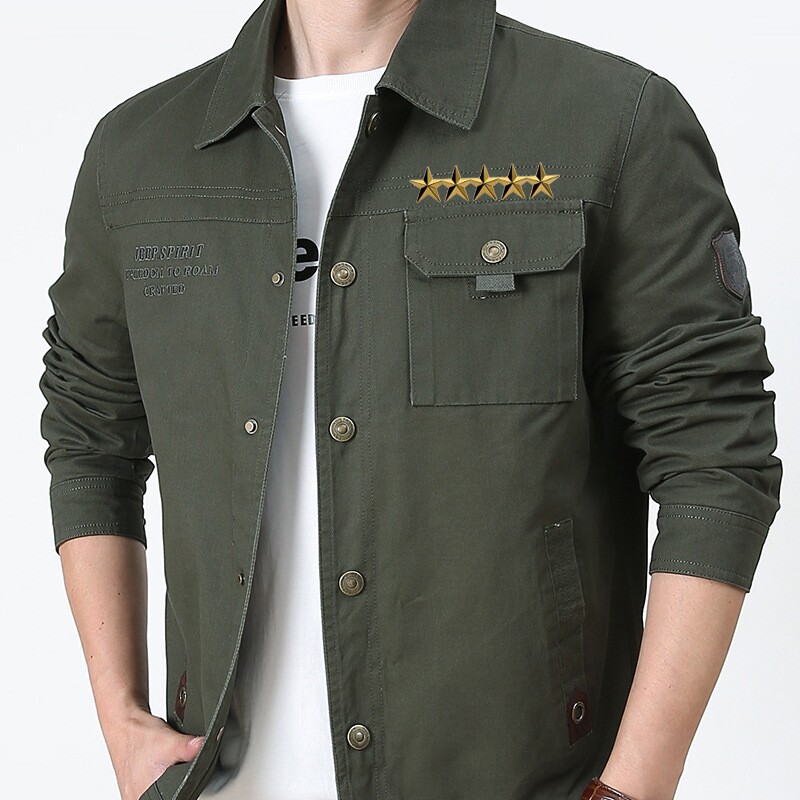 美国之星装饰上将胸针等级军迷奖励徽章红色星星金星配饰勋章领扣