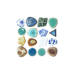 手工材料装饰画瓷片瓷砖玩具碎瓷片碎片窑变儿童自由石小瓷砖家用