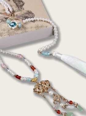 坦领古风复古配饰新中式吊坠项链