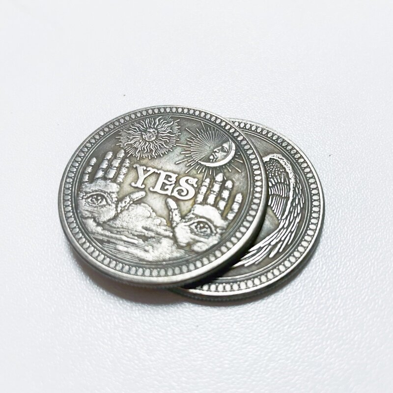 选择决策币 正反面50%概率 选择困难症终结者 创意双面硬币yes no