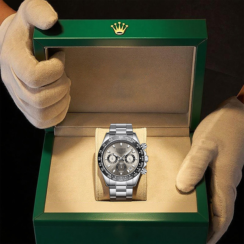 宇宙计时迪通拿余文乐男士手表男款熊猫迪多功能时尚百搭机械腕表