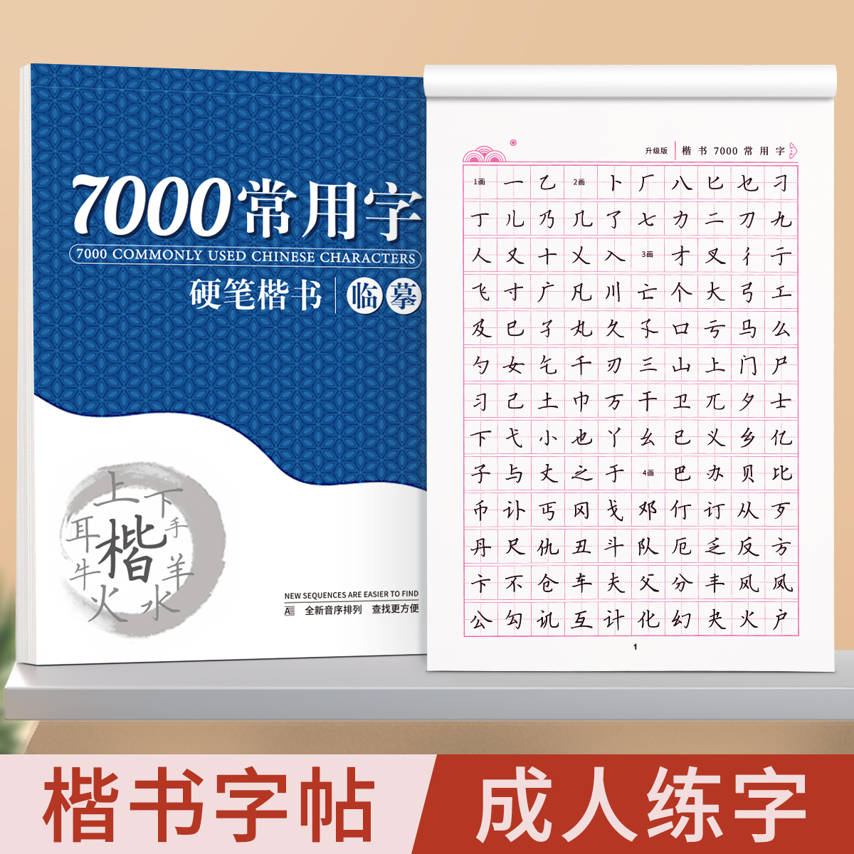 楷书字帖成人练字正楷临摹练字帖成年钢笔硬笔书法练字本大学生初中生高中生专