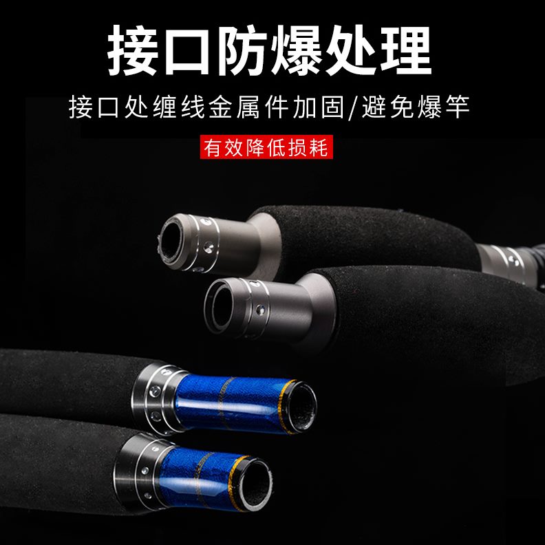 竿实心船竿小船拖绞海钓综合筏竿竿铁板电筏竿船钓竿船锚竿钓海近