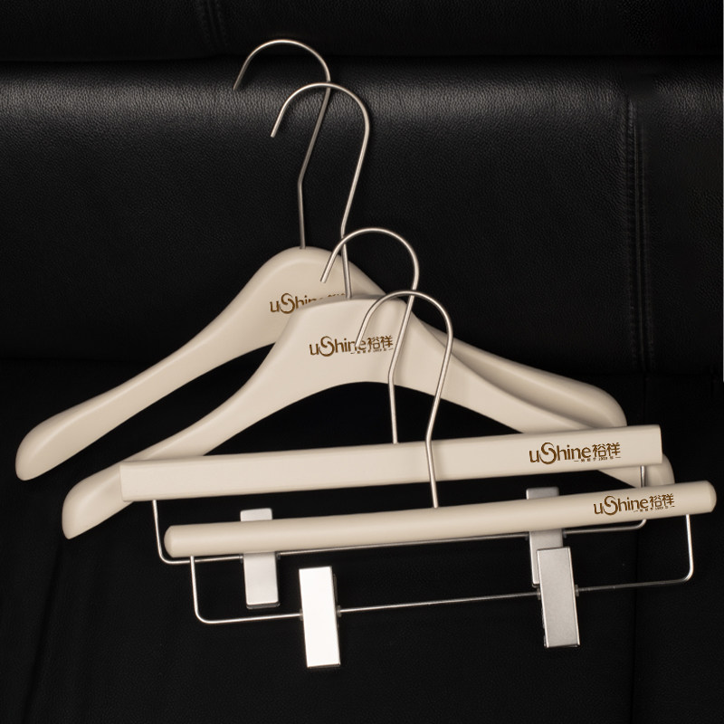 网红实木定制套装高档服装店衣架