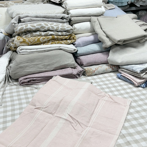 麻棉色织枕套单只
