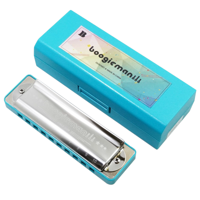 paddy可吹低音6蓝调10孔口琴