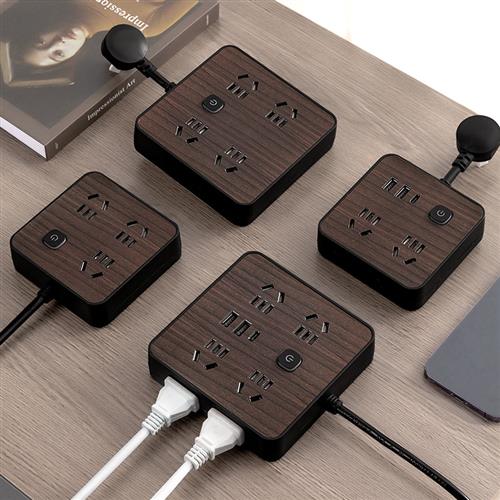 插板带线插排USB电源拖接线板3/5米多功能排插座转换器长线家用