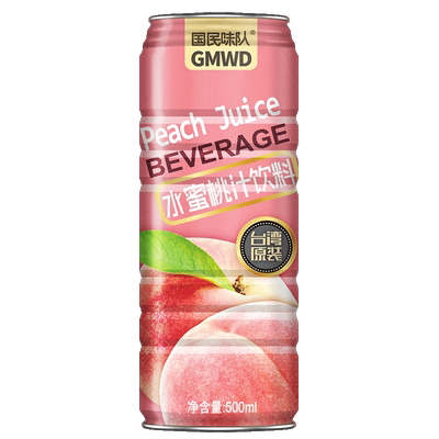台湾水蜜桃汁国民味队500ml*6
