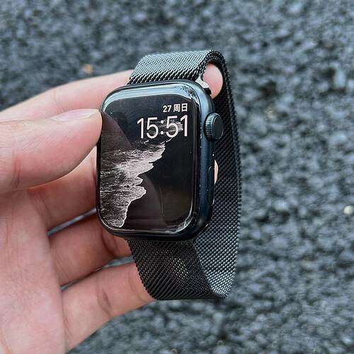 MeicoolTime简约纯色米兰尼斯手表带适用苹果Applewatchs10iwatch