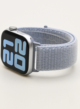 尼龙回环魔术贴手表带适用applewatch表带iwatch109s11苹果手表带