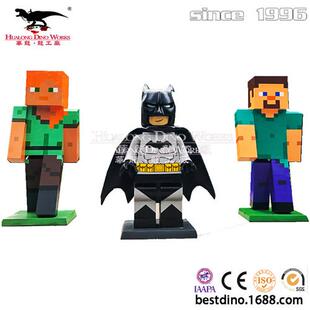 大型加厚玻璃钢卡通人偶生产制作工厂超级英雄蝙蝠侠模型摆件