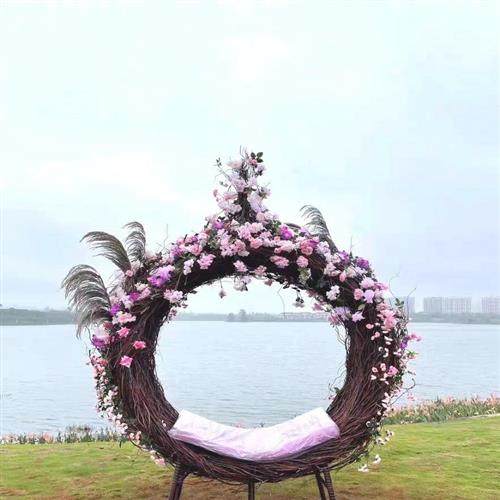 落地款网红鸟巢户外景区园林农庄花海巴厘岛网红座椅鸟巢拍照打卡