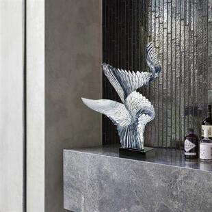 酒店大堂装饰摆件家居饰品玄关客厅电视柜透明树脂雕塑售楼部摆设