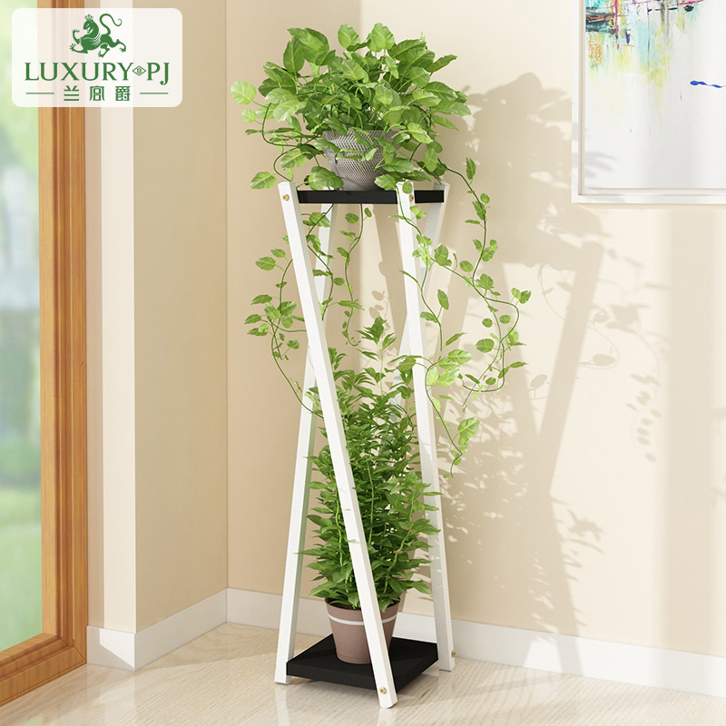 铁艺单个吊兰室内阳台简易花架