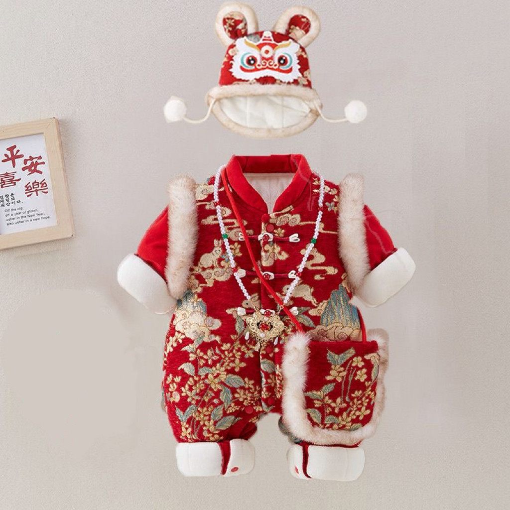 婴幼儿冬季加棉加厚连体衣中国风满月新年外出爬服祥云兔前开哈衣,童装/婴儿装/亲子装,连身衣/爬服/哈衣,淘宝优惠券,粉丝福利购,淘宝优惠卷