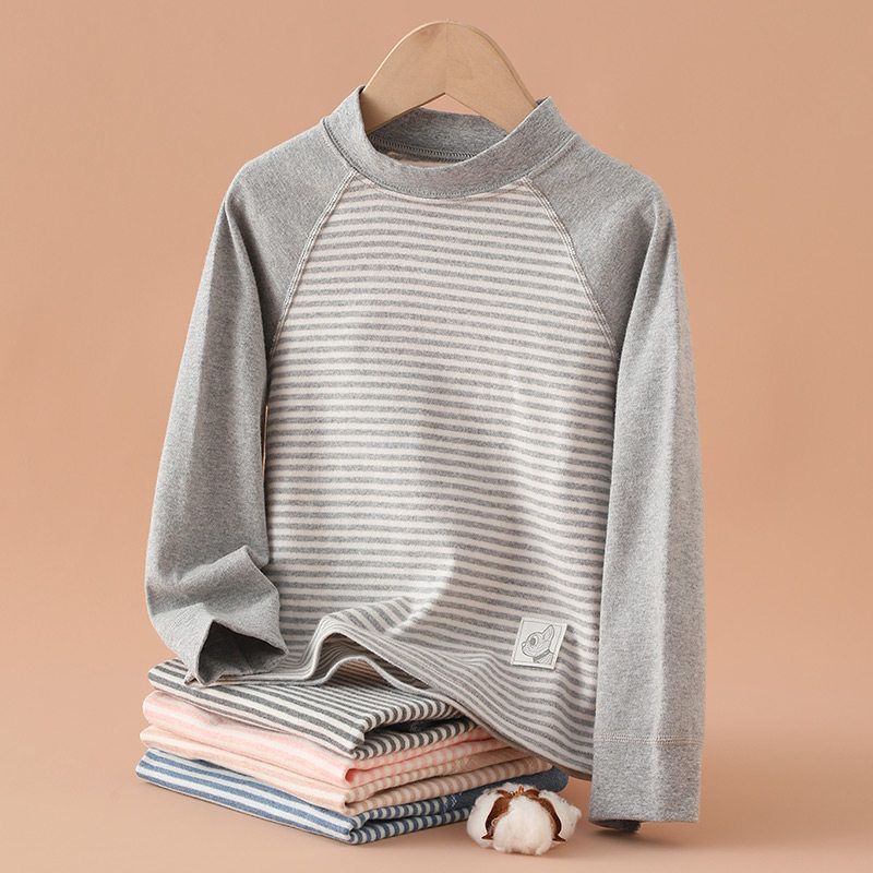 儿童纯棉保暖内衣男童打底衫春秋女童秋衣单件上衣大童半高领宝宝,童装/婴儿装/亲子装,T恤,淘宝优惠券,粉丝福利购,淘宝优惠卷