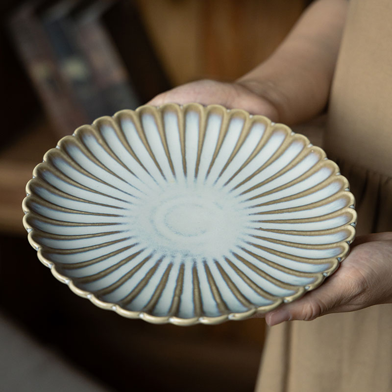 吉田成器ins风牛排盘意面盘