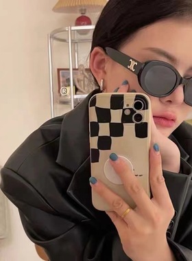 椭圆白框防紫外线防阳光强光墨镜欧美凹造型拍照高级感显瘦太阳镜