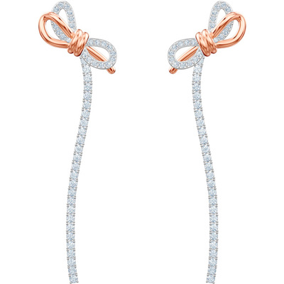 白金镶嵌奥地利水钻耳环网红同款