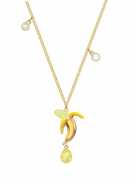 趣致风网红同款镶嵌水钻吊坠项链