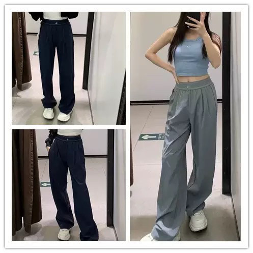 aL同款三色速干裤西裤夏季新品运动休闲百搭显高薄款直筒裤潮女