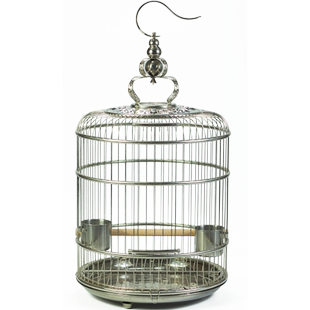 天寿不锈钢鸟笼小号小型画眉鹦鹉笼子八哥川笼鸟笼子虎皮玄凤绣眼