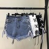 Short waist 2019 year 2018 Flash Korean Edition Large mm new pattern hole summer cowboy shorts