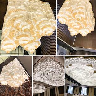 非标定制酒店大堂宴会厅售楼处后现代轻奢创意造型水晶吊灯饰灯具