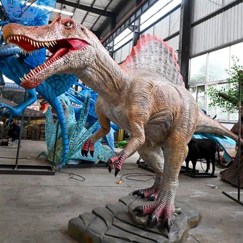 大型仿真恐龙模型恐龙园酒店房地产展览雕塑机械电动棘龙厂家定制