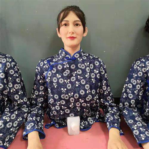 摇国旗蜡像捣酸奶蜡像蜡像蜡像制作蜡像机器人