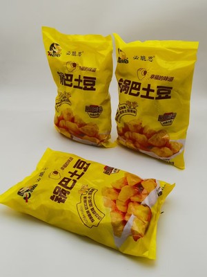 七叔公酥脆锅巴土豆整箱1kg*10包必脆思半成品小吃当天发货顺丰