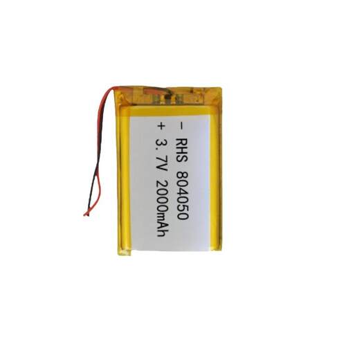 804050聚合物锂电池2000mAh3.7V发热手套智能锁暖手宝露营灯电源