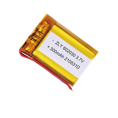 聚合物锂电池602030锂电池300mAh3.7V认证齐全KC MSDS UN38.3