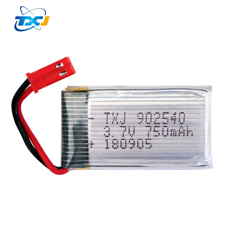 强劲动力X400飞行器锂电池3.7V750mAh902540航模电池