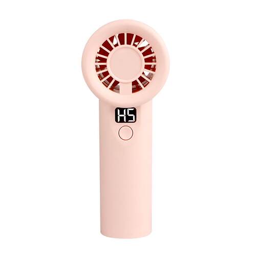 2025跨境USB充电5档数显户外便捷式手持涡轮小风扇大风力桌面风扇