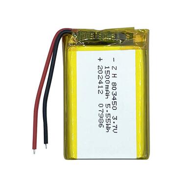803450聚合物锂电池3.7V 1500mAh可充电带保护板足容量通用锂电池