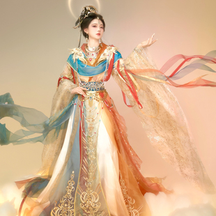 异志阁原创改良【壁影惊鸿】敦煌汉元素重工刺绣新春福利款定金