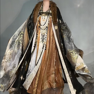 素新年秋冬战袍意向金 改良重工织金刺绣汉元 异志阁原创 曌华令